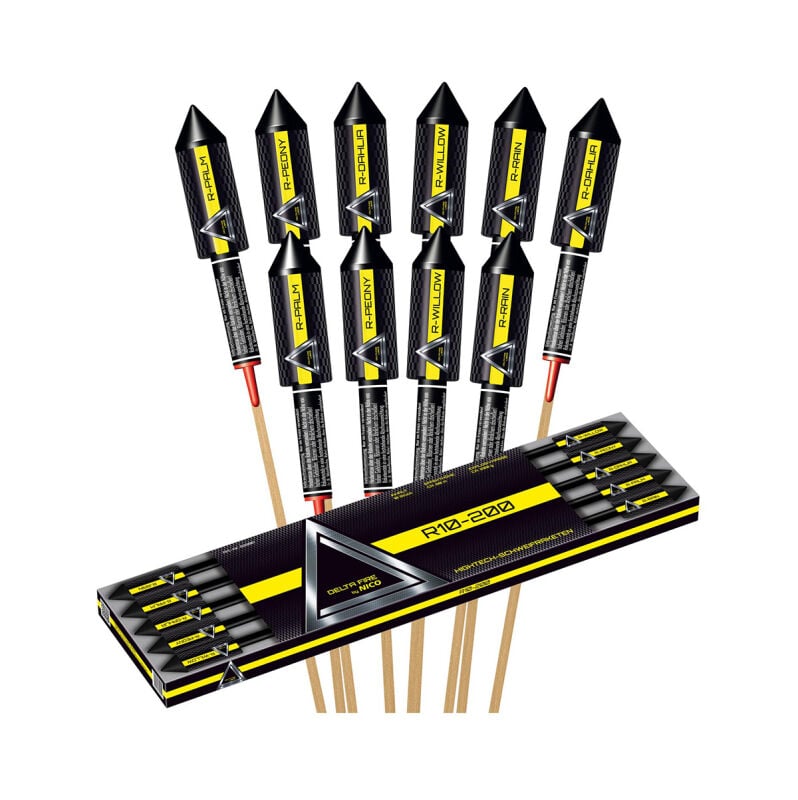 Jetzt Delta Fire R10-200 10er Raketen-Sortiment ab 37.39€ bestellen
