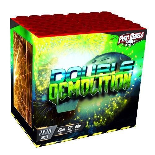 Jetzt Double Demolition 20-Schuss-Feuerwerk-Batteriesortiment 6er Pack (Stahlkäfig) ab 209.99€ bestellen