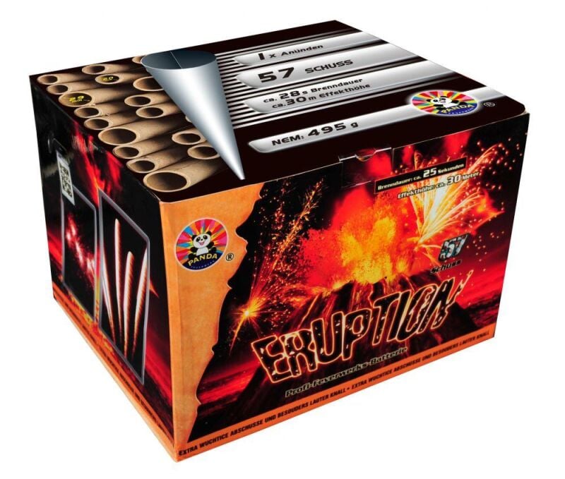 Jetzt Eruption 57-Schuss-Feuerwerk-Batterie ab 54.99€ bestellen