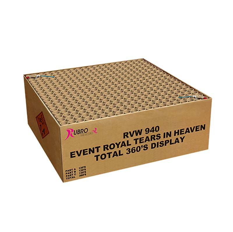 Jetzt Event Royal Tears in Heaven 360-Schuss-Feuerwerkverbund (Triple Compound) ab 339.99€ bestellen
