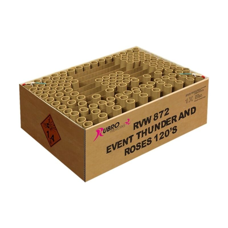 Jetzt Event Thunder and Roses 120-Schuss-Feuerwerkverbund ab 129.99€ bestellen