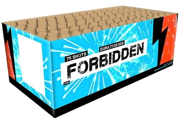 Jetzt Forbidden 76 Schuss-Feuerwerk-Batterie ab 114.99€ bestellen