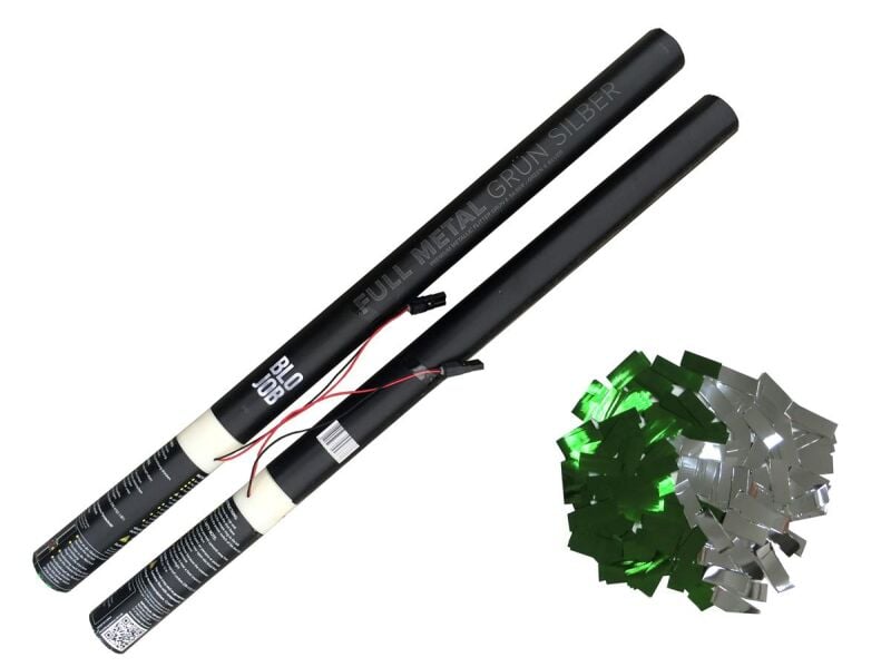 Jetzt Full Metal grün-silber 80cm elektrisch (Black Label) Metallicflitter ab 10.19€ bestellen