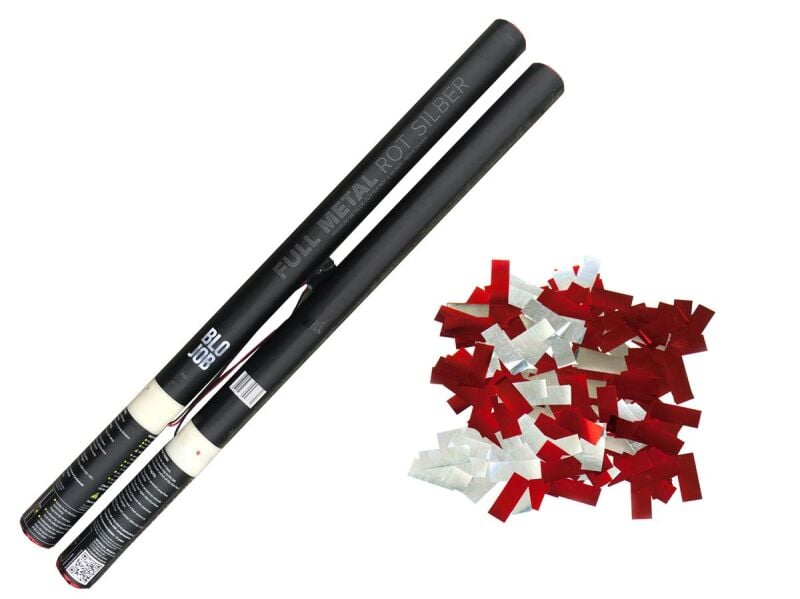 Jetzt Full Metal rot-silber 80cm elektrisch (Black Label) Metallicflitter ab 10.19€ bestellen