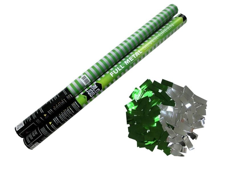 Jetzt Full Metal Silver/Green 80cm elektrisch Metallicflitter silber-grün ab 7.64€ bestellen