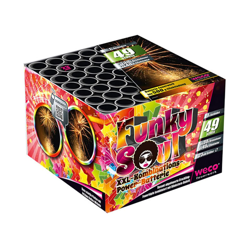 Jetzt Funky Soul 49-Schuss-Feuerwerk-Batterie ab 30.59€ bestellen
