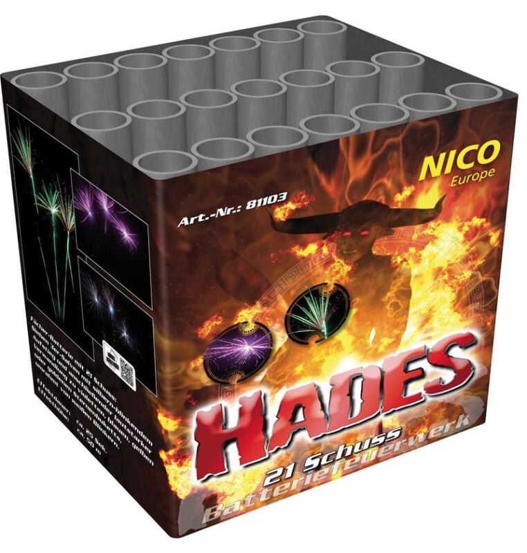 Jetzt Hades 21-Schuss-Feuerwerk-Batterie ab 29.99€ bestellen