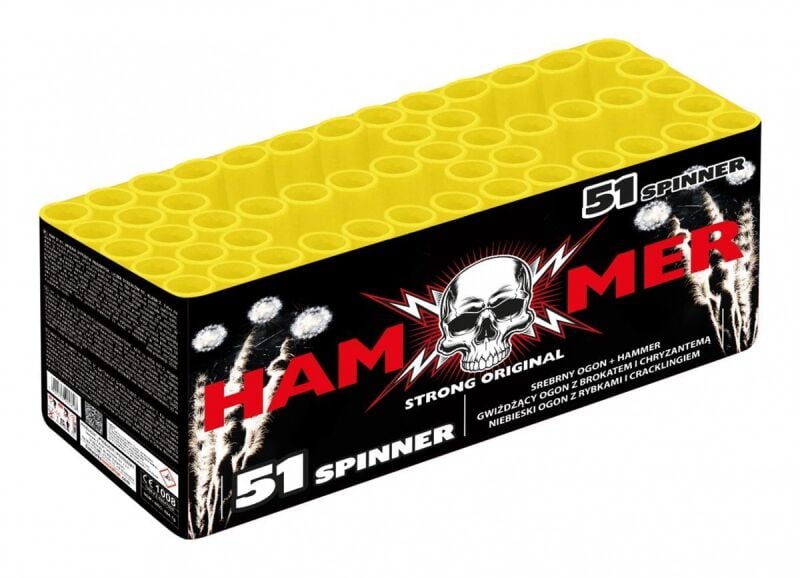 Jetzt Hammer Spinner 51-Schuss-Feuerwerk-Batterie ab 109.99€ bestellen