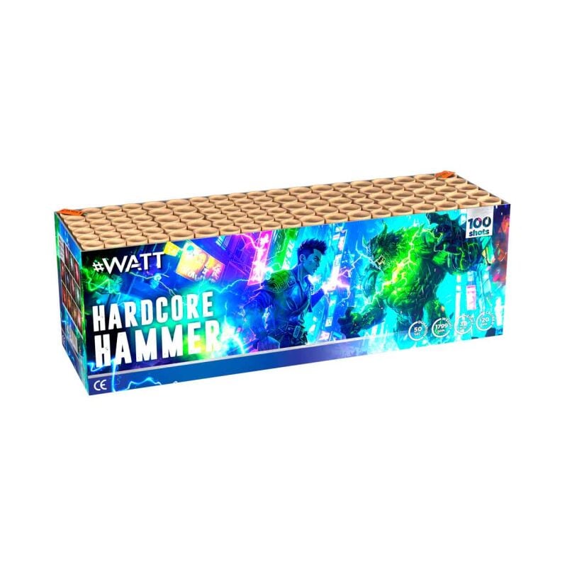 Jetzt Hardcore Hammer 100-Schuss-Feuerwerk-Verbund ab 97.74€ bestellen
