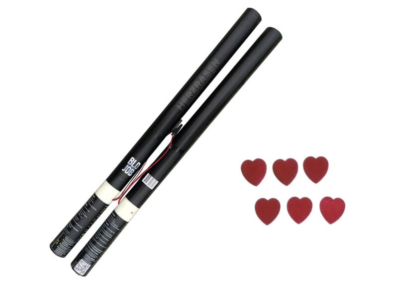 Jetzt Herzrasen 80 cm elektrisch (Black Label) Metallicflitter rot ab 10.19€ bestellen