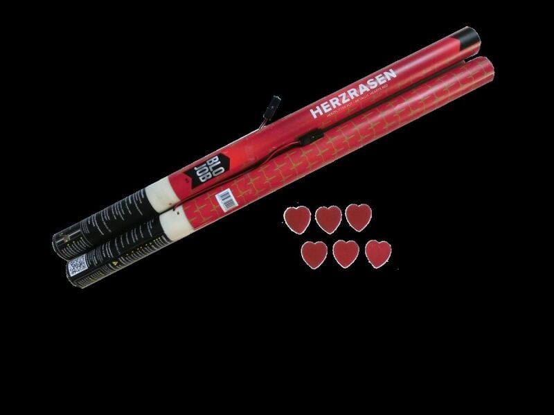 Jetzt Herzrasen 80 cm elektrisch Metallicflitter rot ab 10.19€ bestellen