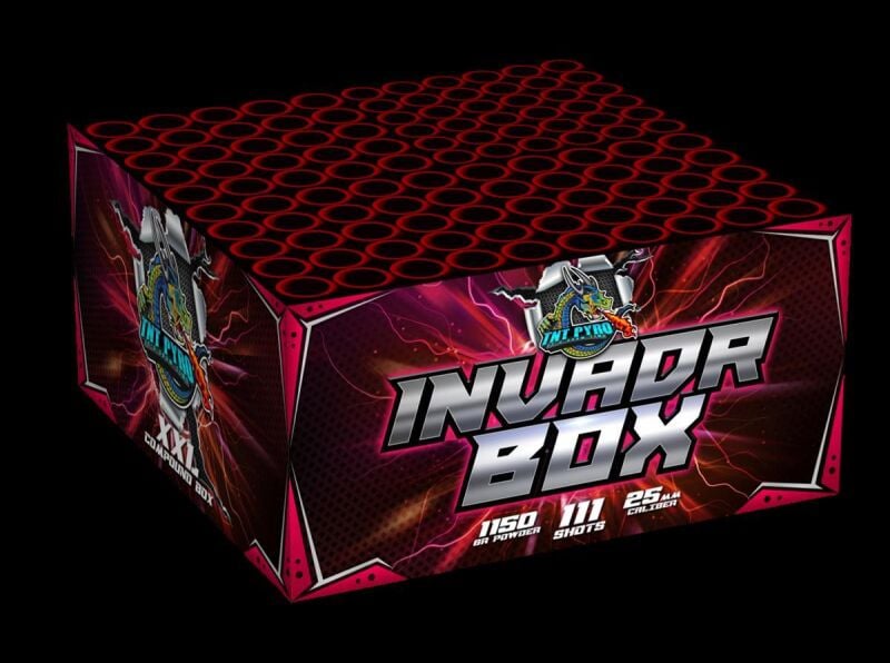 Jetzt Invadr Box 111-Schuss-Feuerwerkverbund ab 74.99€ bestellen