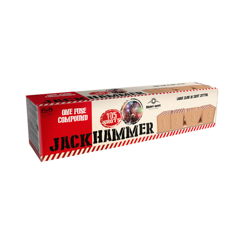 Jetzt Jackhammer 105-Schuss-Feuerwerkverbund ab 169.99€ bestellen