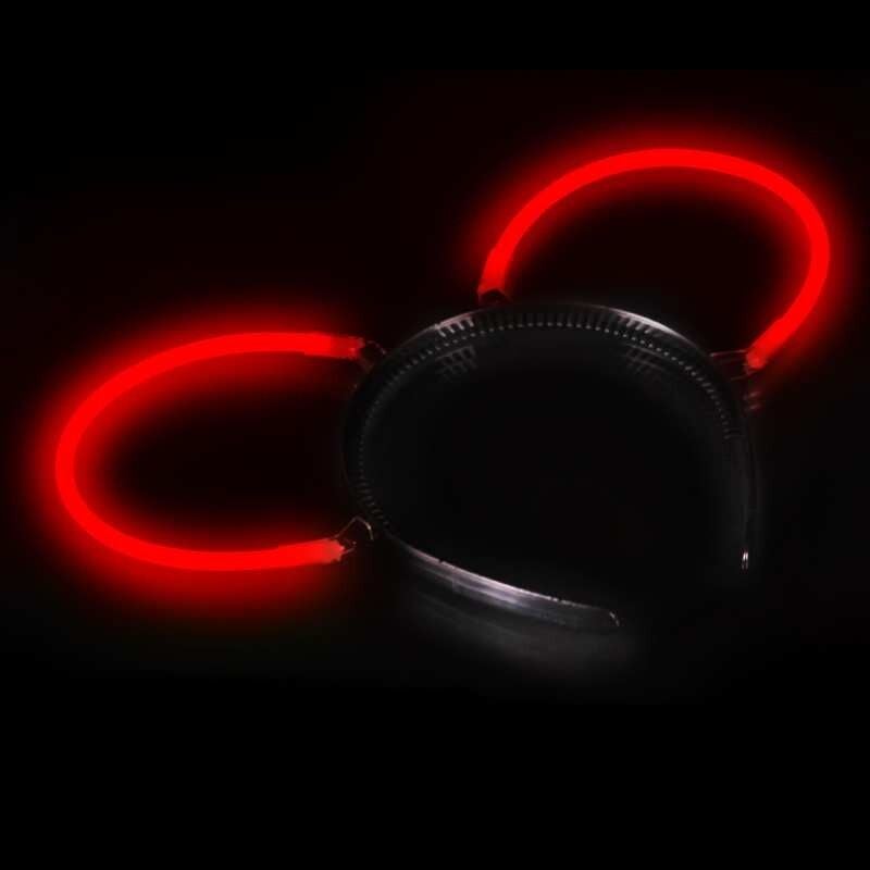 Jetzt Knicklicht Haarreifen - 2 Bögen - Rot ab 0.99€ bestellen