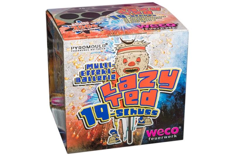 Jetzt Lazy Ted 19-Schuss-Multi-Effekt-Feuerwerk-Batterie ab 7.99€ bestellen