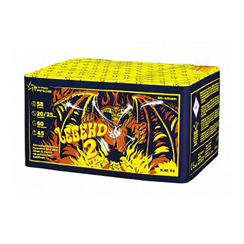 Jetzt Legend 2 58-Schuss-Feuerwerk-Batterie ab 46.74€ bestellen