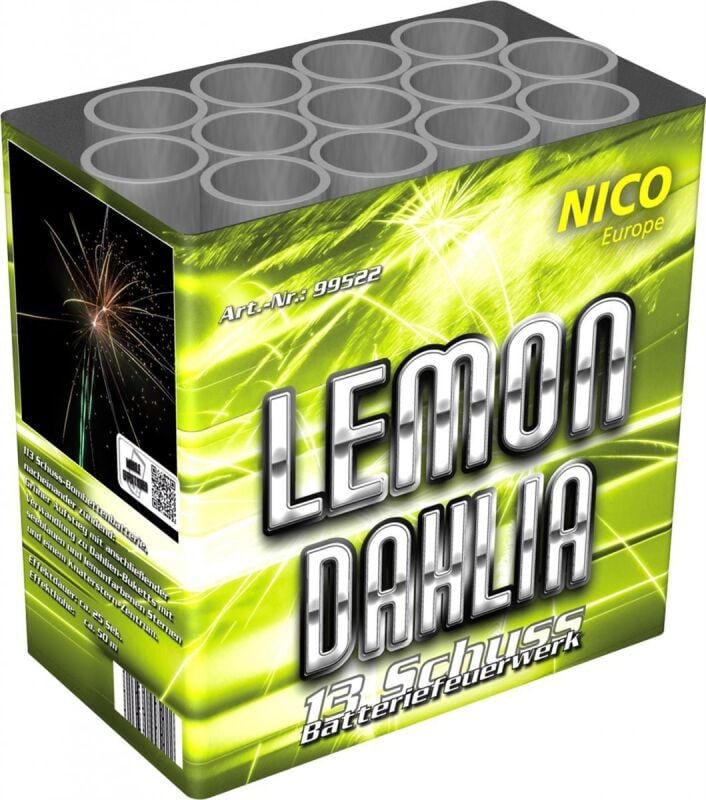 Jetzt Lemon Dahlia 13-Schuss-Feuerwerk-Batterie ab 22.99€ bestellen