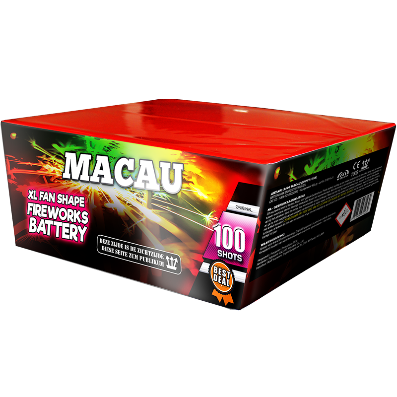 Jetzt Macau 100-Schuss-Feuerwerk-Batterie ab 61.19€ bestellen