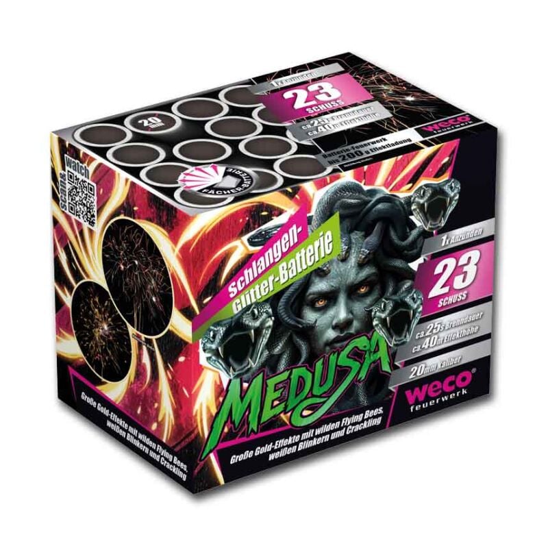 Jetzt Medusa 23-Schuss-Feuerwerk-Batterie ab 13.59€ bestellen