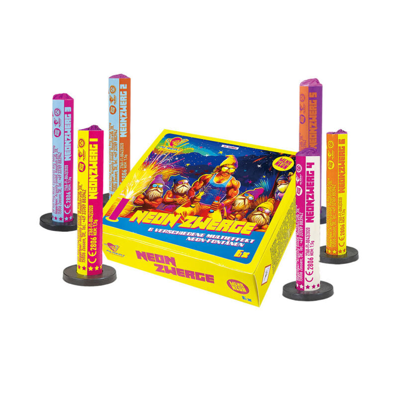 Jetzt Neon Zwerge 6 Stück ab 4€ bestellen