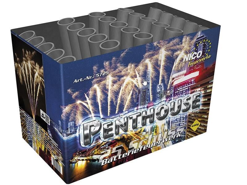 Jetzt Penthouse 25 Schuss-Feuerwerks-Batterie ab 65.99€ bestellen