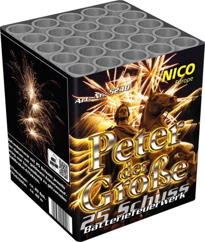 Jetzt Peter der Große 25-Schuss-Feuerwerk-Batterie ab 14.87€ bestellen