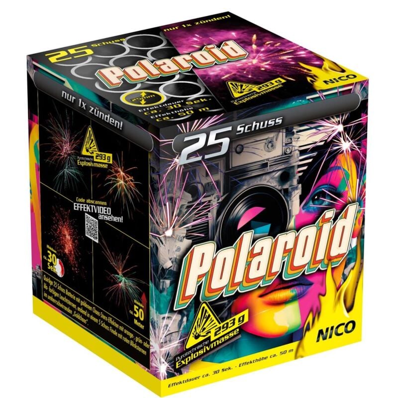 Jetzt Polaroid 25-Schuss-Feuerwerk-Batterie ab 29.74€ bestellen