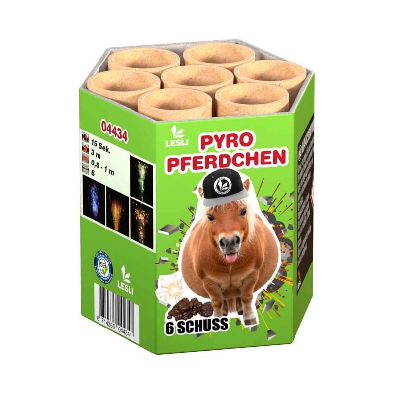 Jetzt Pyro Pferdchen 6-Schuss-Feuerwerk-Batterie ab 2.47€ bestellen