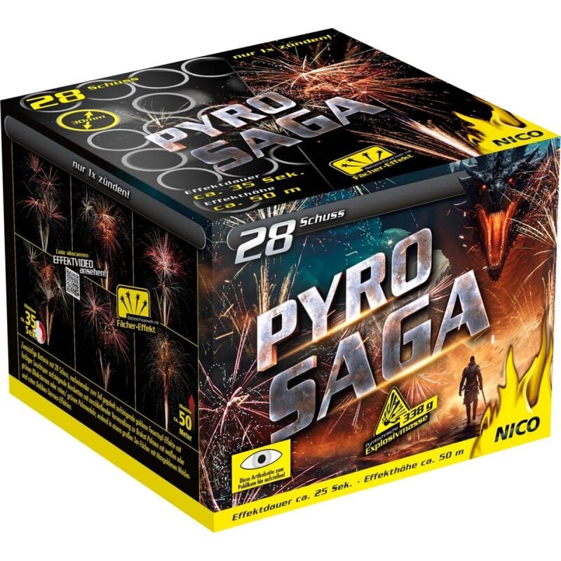 Jetzt Pyro Saga 28-Schuss-Feuerwerk-Batterie ab 33.14€ bestellen