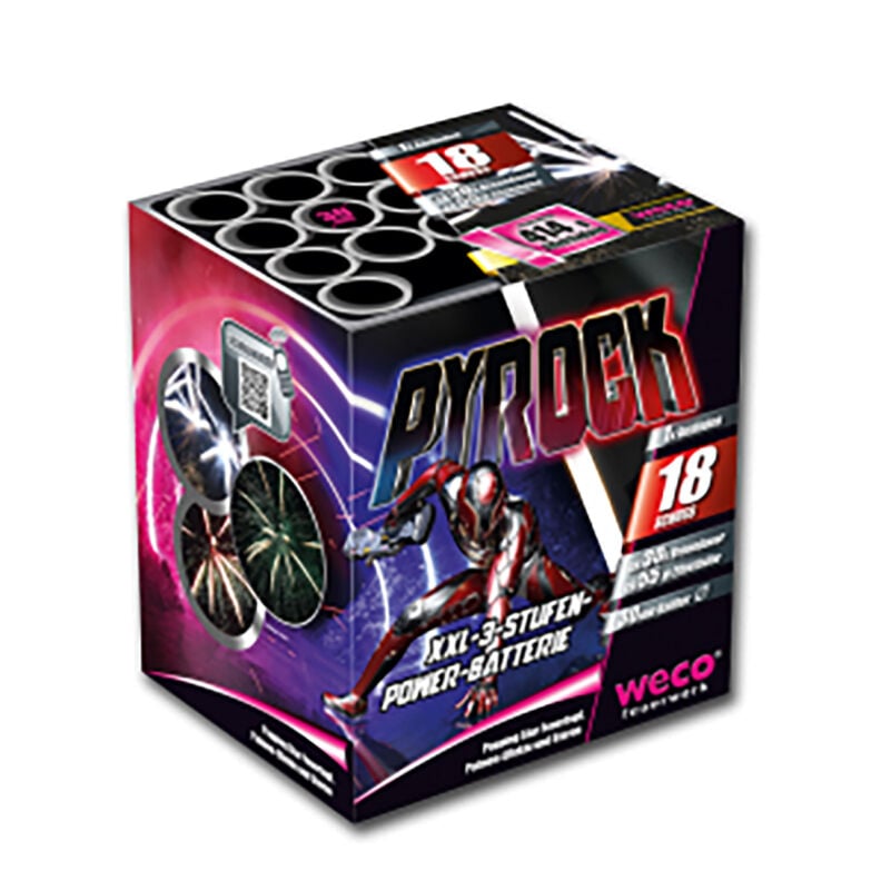 Jetzt Pyrock 18-Schuss-Feuerwerk-Batterie ab 27.19€ bestellen