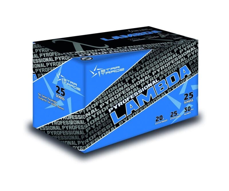 Jetzt Pyrofessional LAMBDA 25-Schuss-Feuerwerk-Batterie ab 39.99€ bestellen