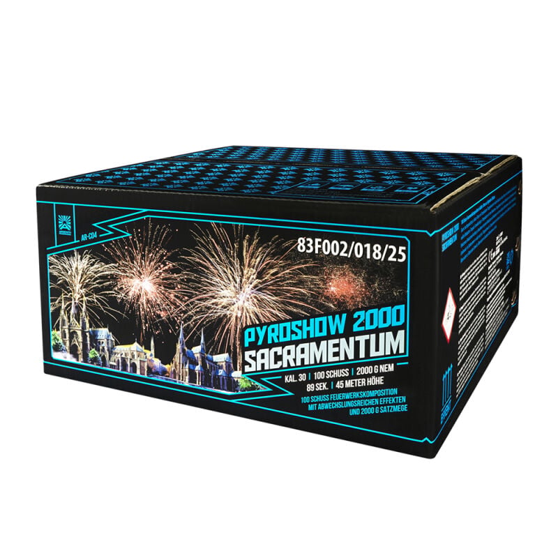 Jetzt Pyroshow 2000 Sacramentum 100-Schuss-Feuerwerkverbund ab 136€ bestellen