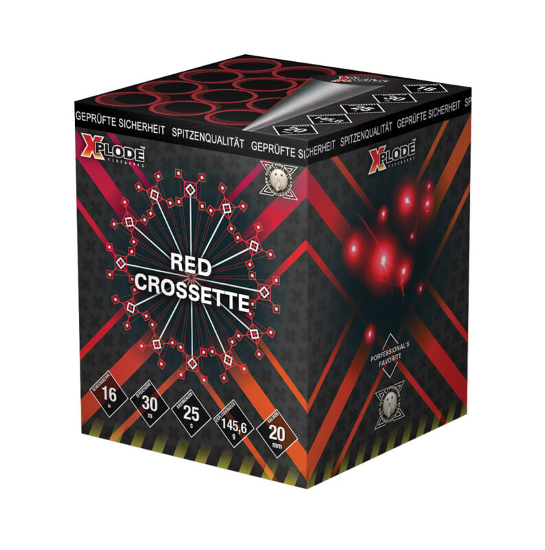 Jetzt Red Crossette 16-Schuss-Feuerwerkbatterie ab 9.99€ bestellen