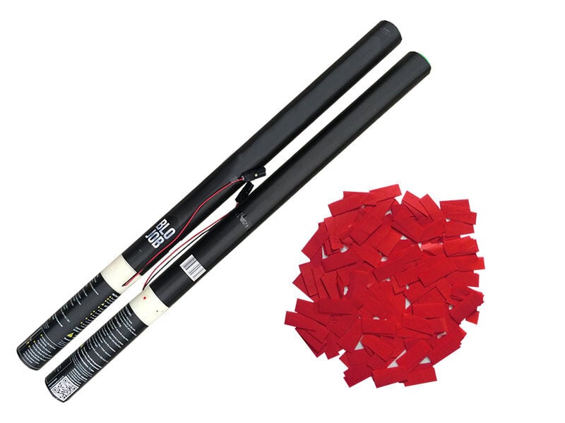 Jetzt Red Gazette 80cm elektrisch (Black Label) Papierflitter rot ab 7.64€ bestellen