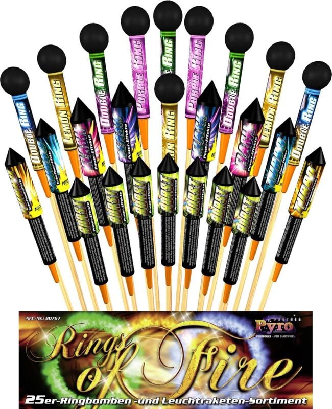 Jetzt Rings of Fire 25-teiliges-Raketen-Sortiment ab 45.89€ bestellen