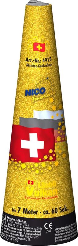 Jetzt Schweizer Minuten-Goldvulkan ab 18.99€ bestellen
