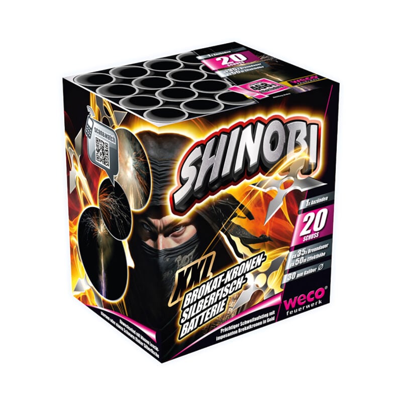 Jetzt Shinobi 20-Schuss-Feuerwerk-Batterie ab 33.99€ bestellen