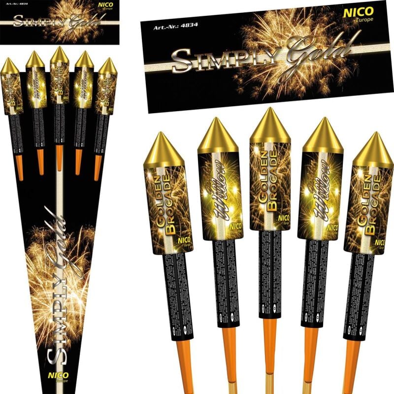 Jetzt Simply Gold 5-teiliges-Raketensortiment ab 20.99€ bestellen