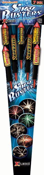 Jetzt Sky Busters 7-teiliges Feuerwerk-Raketensortiment ab 7.99€ bestellen