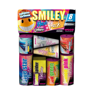 Jetzt Smiley Maxi Pack 8-teiliges Fontänen-Sortiment ab 11.89€ bestellen