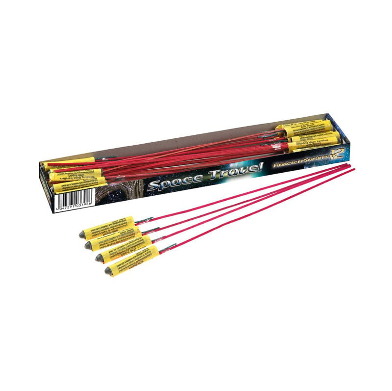 Jetzt Space Travel 12 Pfeif-Feuerwerk-Raketen ab 1.25€ bestellen