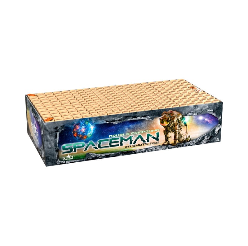 Jetzt Spaceman 244-Schuss-Feuerwerks-Verbund (Double Compound) ab 263.49€ bestellen