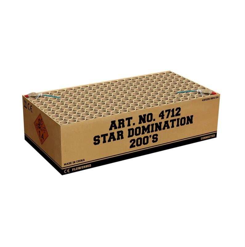 Jetzt Star Domination 200-Schuss-Feuerwerkverbund ab 106.24€ bestellen