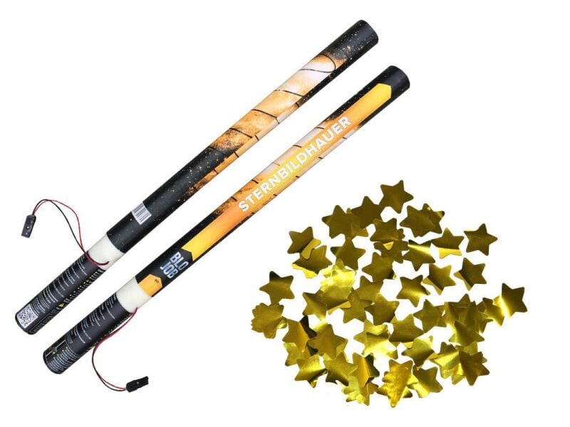 Jetzt Sternbildhauer 80cm elektrisch Metallicflitter goldene Sterne ab 11.04€ bestellen