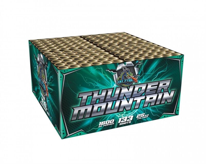 Jetzt Thunder Mountain 133-Schuss-Feuerwerkverbund ab 129.99€ bestellen