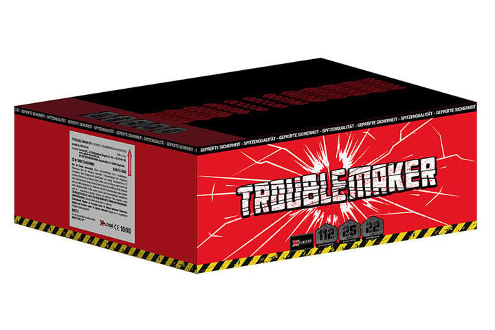 Jetzt Troublemaker 112-Schuss-Feuerwerk-Batterie ab 55.99€ bestellen