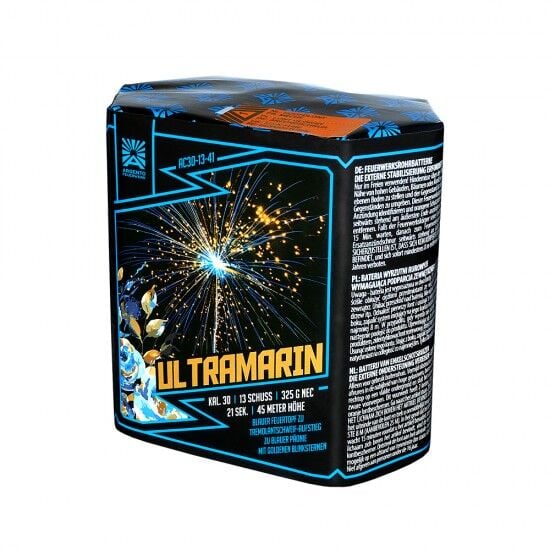 Jetzt Ultramarin 13-Schuss-Feuerwerk-Batterie ab 17.5€ bestellen