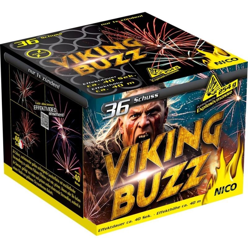Jetzt Viking Buzz 36-Schuss-Feuerwerk-Batterie ab 19.54€ bestellen