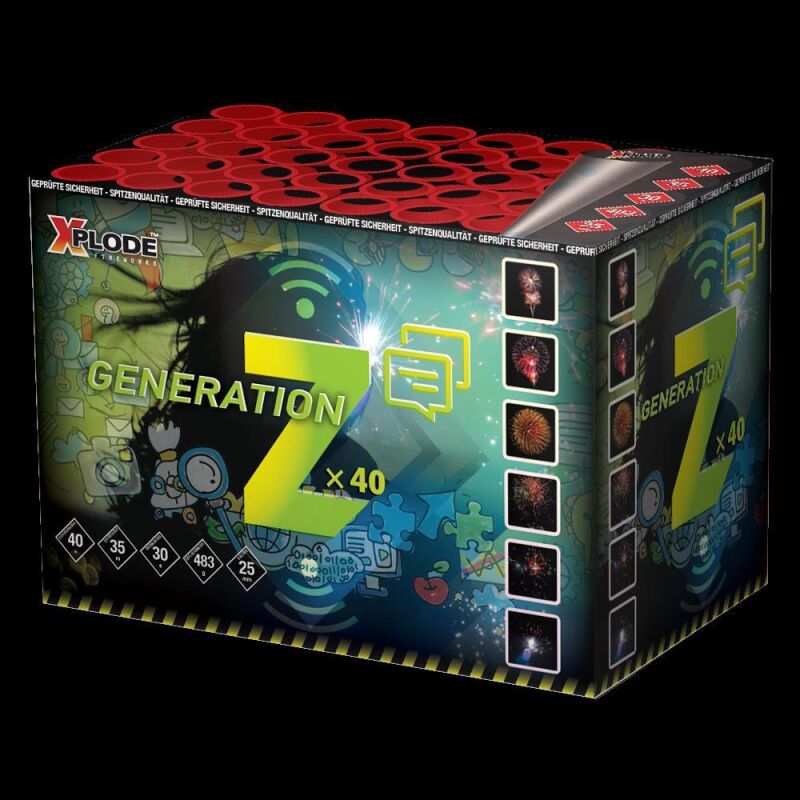 Jetzt Z-Generation 40-Schuss-Feuerwerk-Batterie ab 32.99€ bestellen